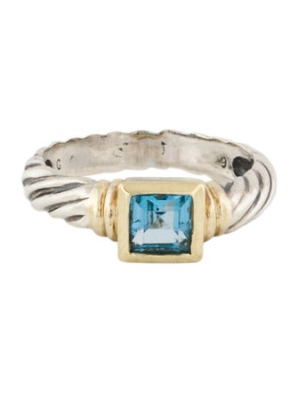 David Yurman Topaz Cable Ring