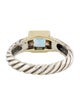 David Yurman Topaz Cable Ring