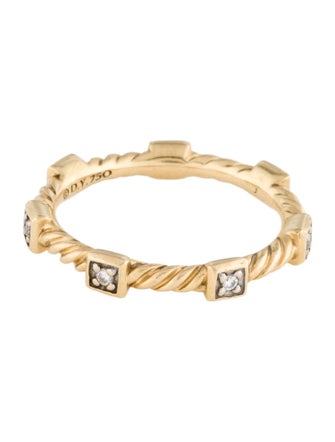 David Yurman 18K Diamond Cable Collectables Band