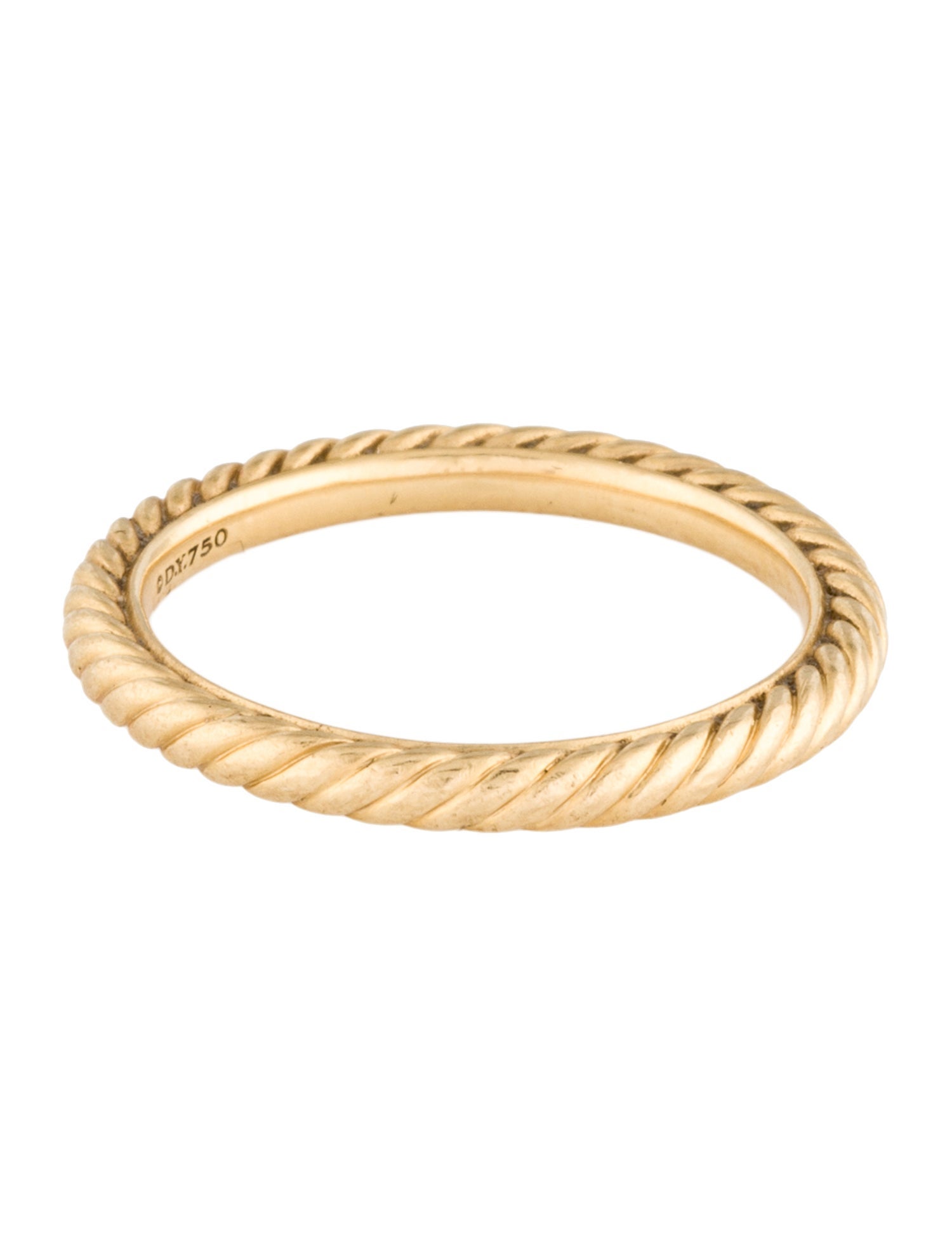 David Yurman 18K Cable Collectibles Stack Band