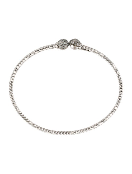 David Yurman 18K Diamond Solari Cablespira Bracelet