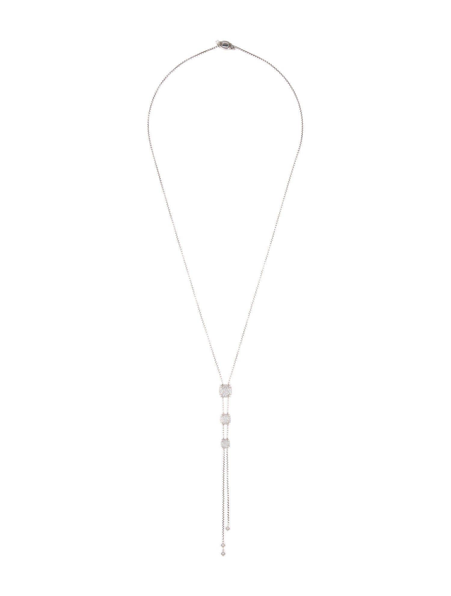 David Yurman Diamond Châtelaine Y Necklace