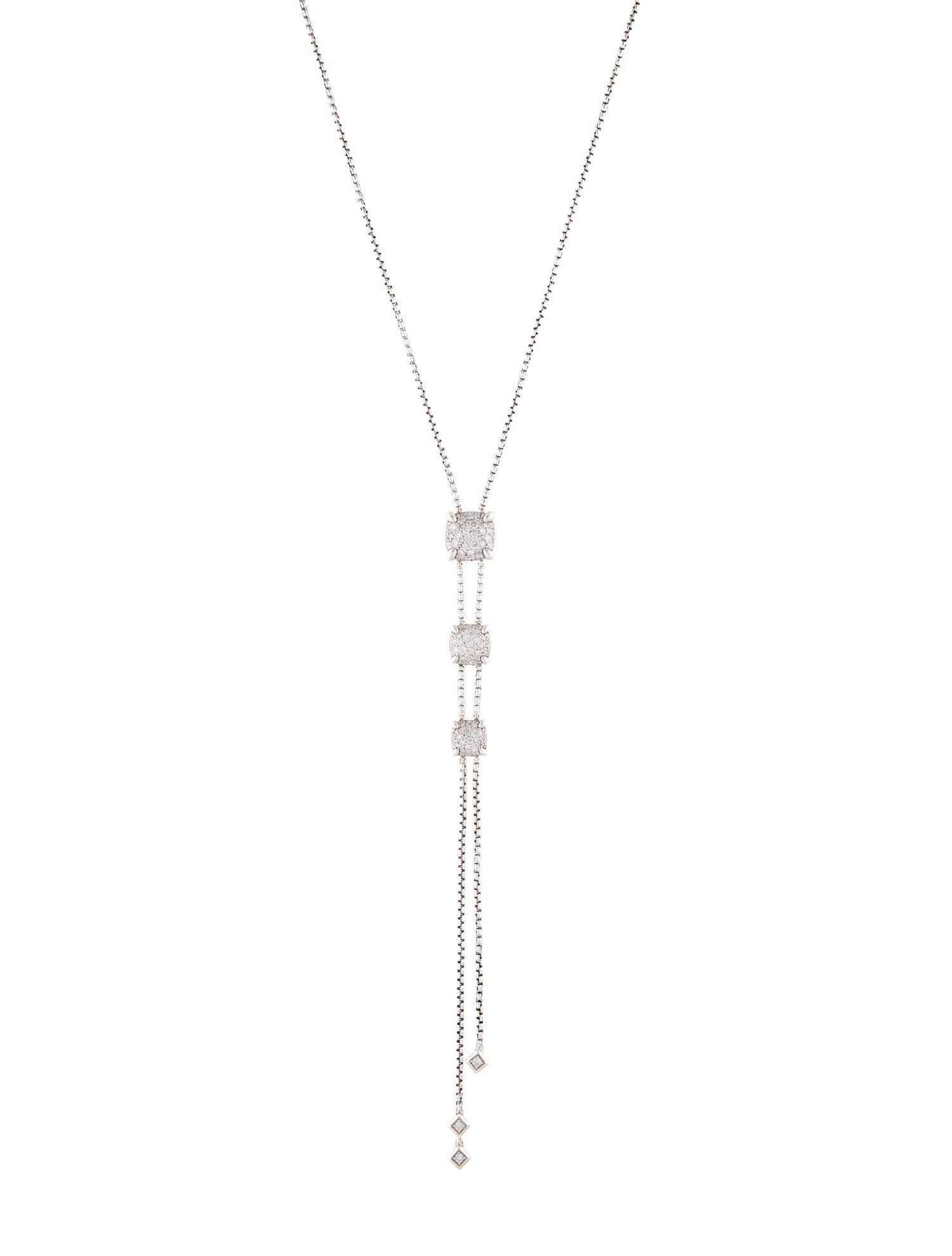 David Yurman Diamond Châtelaine Y Necklace