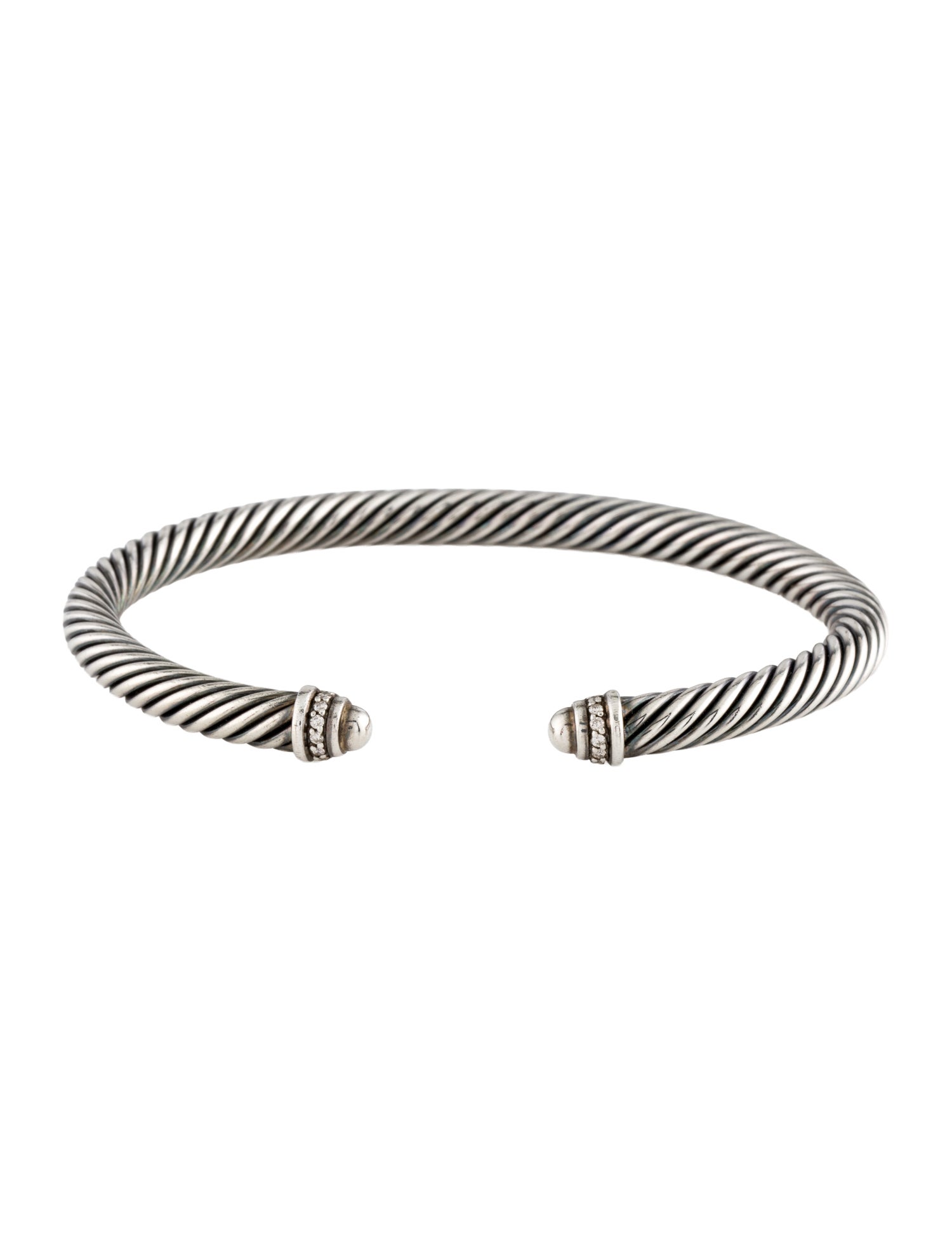 David Yurman Diamond Classic Cable Bracelet