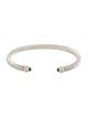 David Yurman Peridot & Diamond Classic Cable Cuff