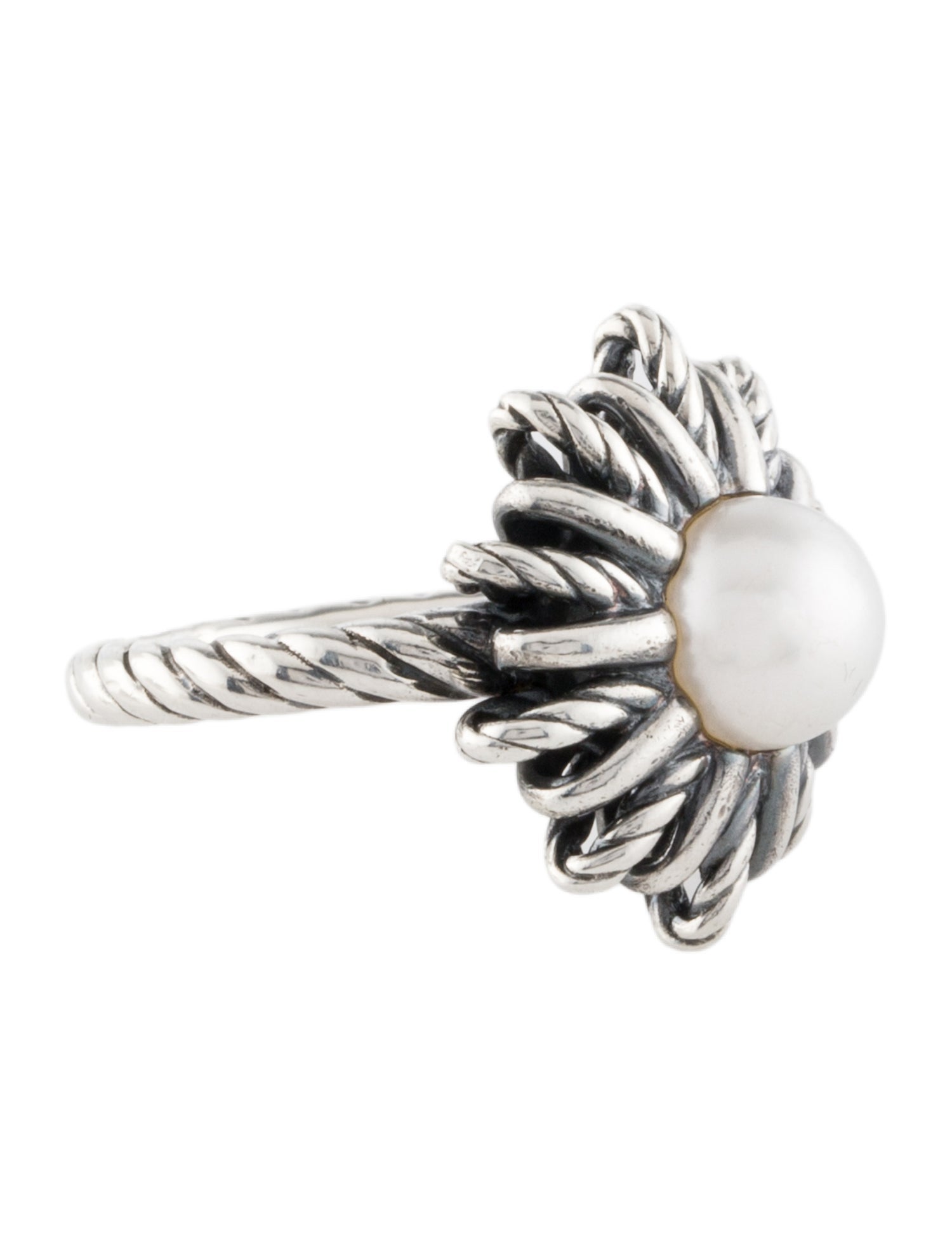 David Yurman Pearl Starburst Cocktail Ring