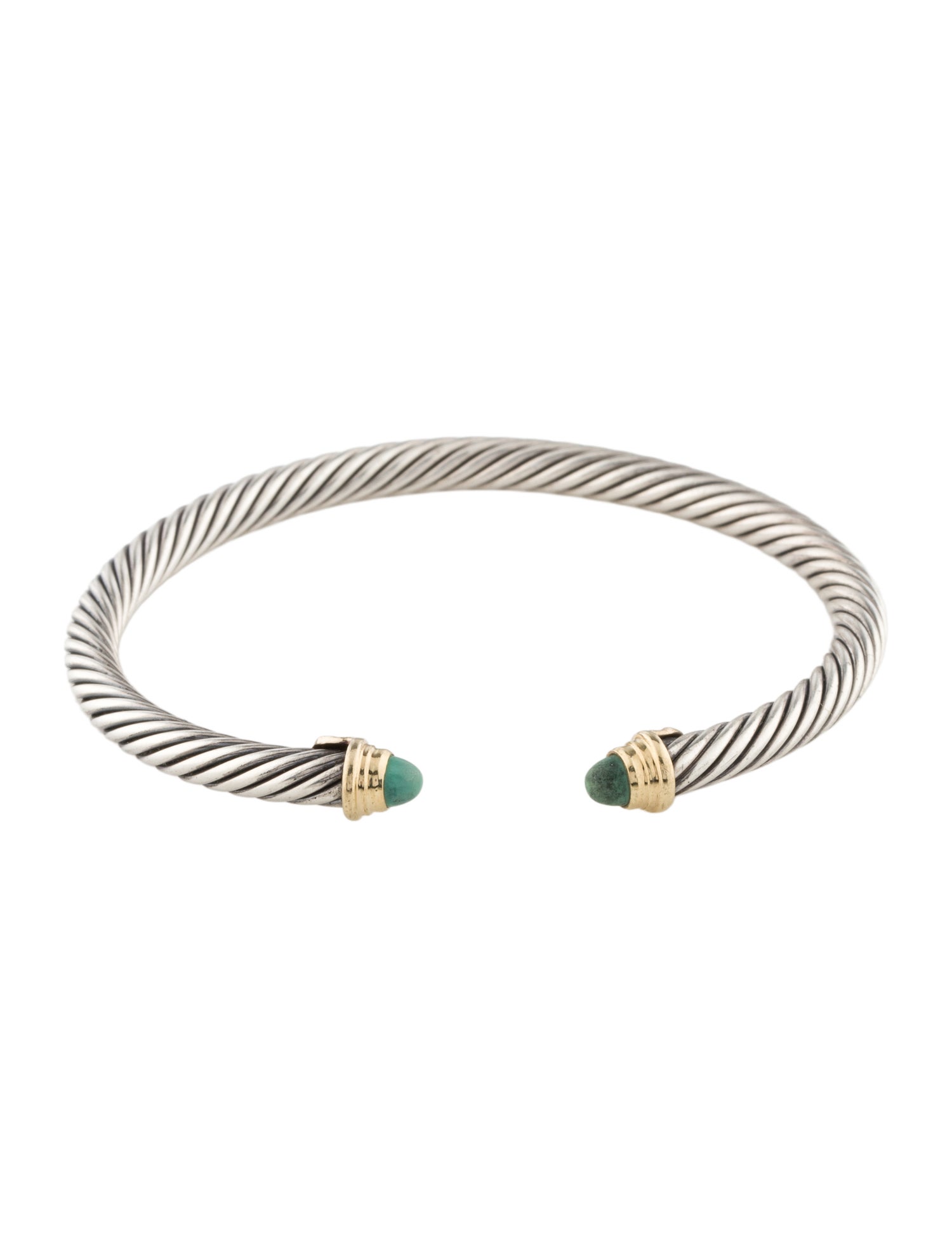 David Yurman Turquoise Cable Classic Cuff