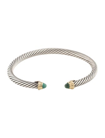 David Yurman Turquoise Cable Classic Cuff