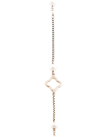 David Yurman Pearl Quatrefoil Station Necklace