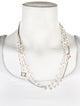 David Yurman Pearl Quatrefoil Station Necklace