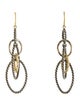 David Yurman Two-Tone Mobile Oval Drop Earrings