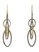 David Yurman Two-Tone Mobile Oval Drop Earrings
