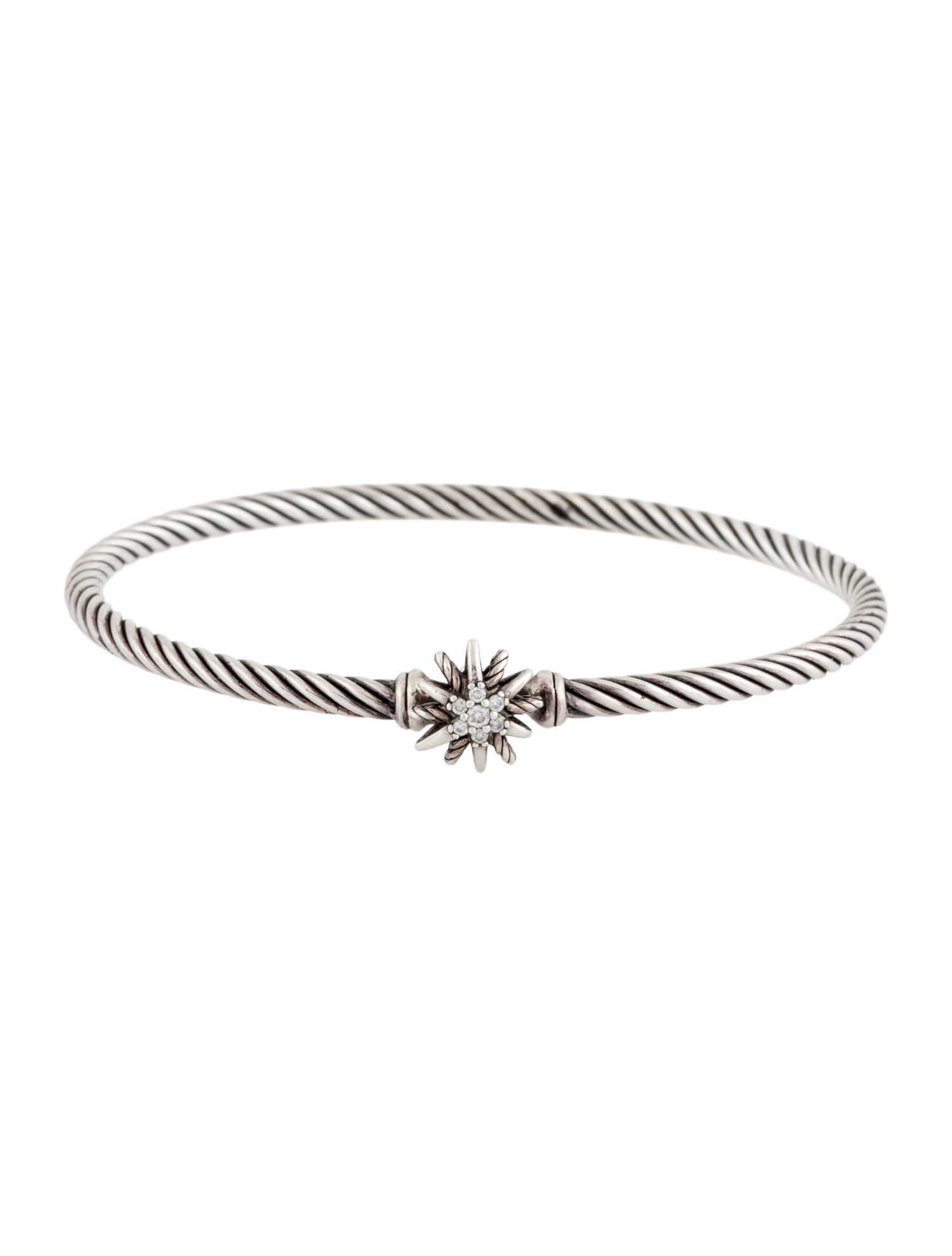 David Yurman Diamond Starburst Station Bracelet