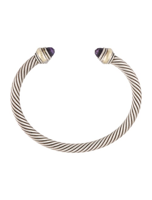 David Yurman Amethyst Classic Cable Cuff Bracelet, 5mm
