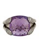 David Yurman Amethyst & Diamond Willow Cocktail Ring
