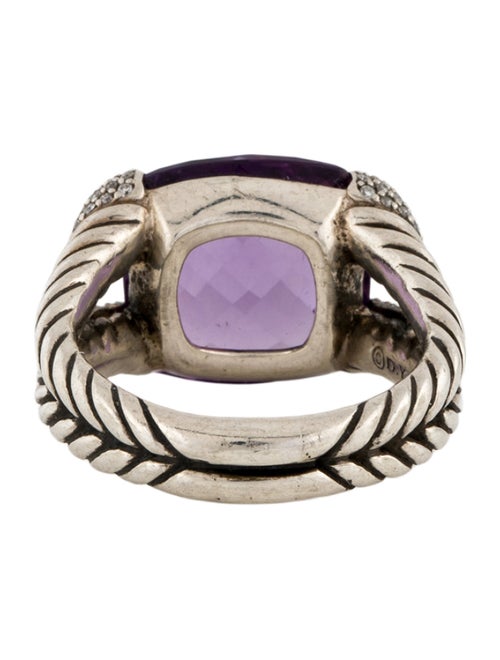 David Yurman Amethyst & Diamond Willow Cocktail Ring