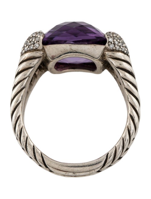 David Yurman Amethyst & Diamond Willow Cocktail Ring