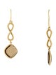 David Yurman 18K Smoky Quartz Infinity Drop Earrings