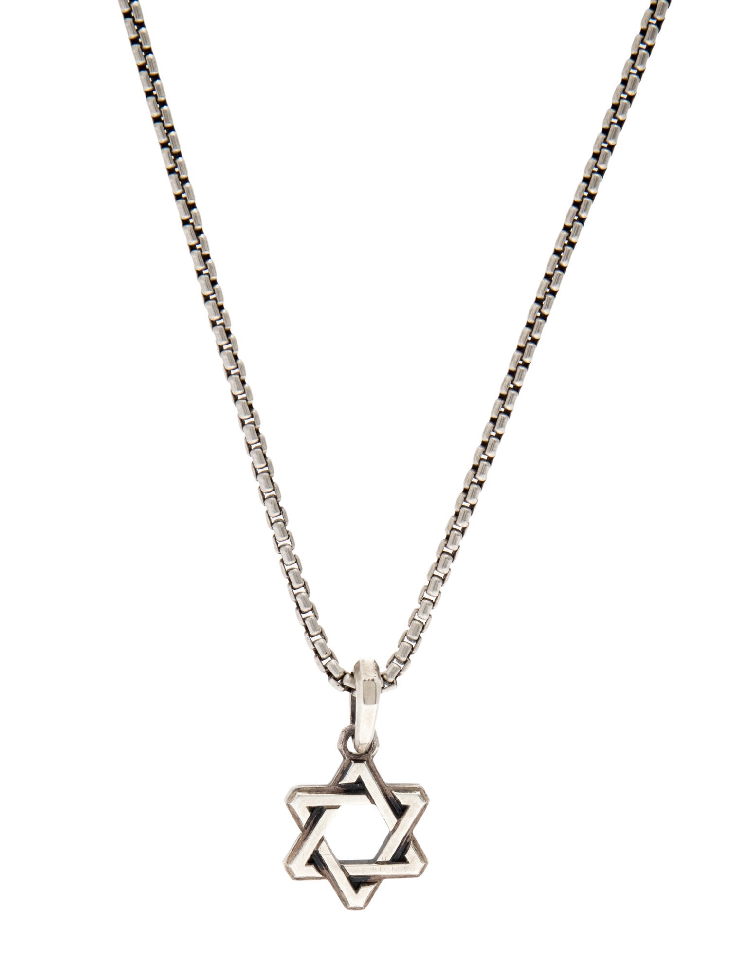 David Yurman Deco Star of David Pendant Necklace