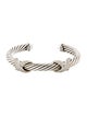 David Yurman 1.58ctw Diamond Cable X Cuff Bracelet