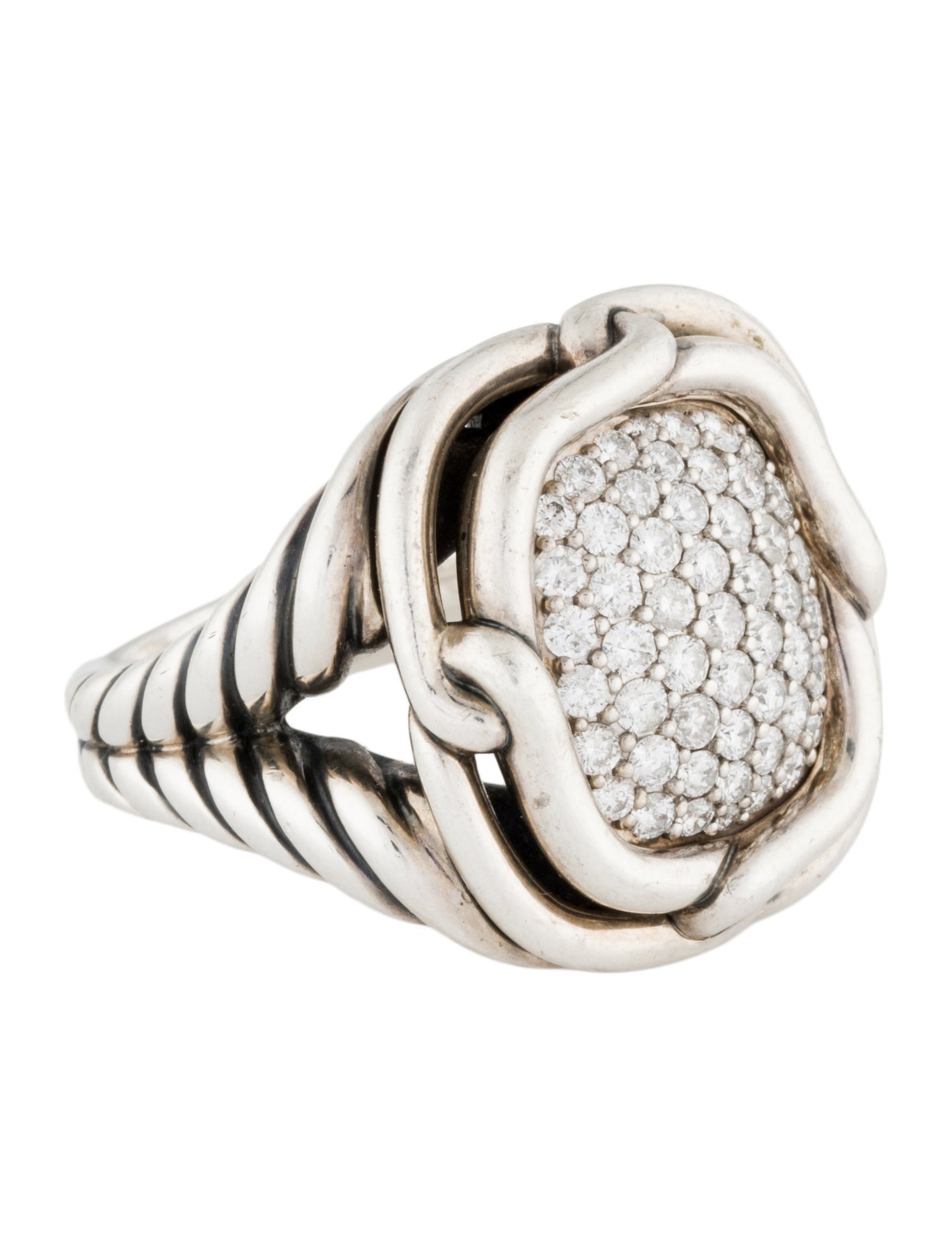 David Yurman 1.13ctw Diamond Large Labyrinth® Ring