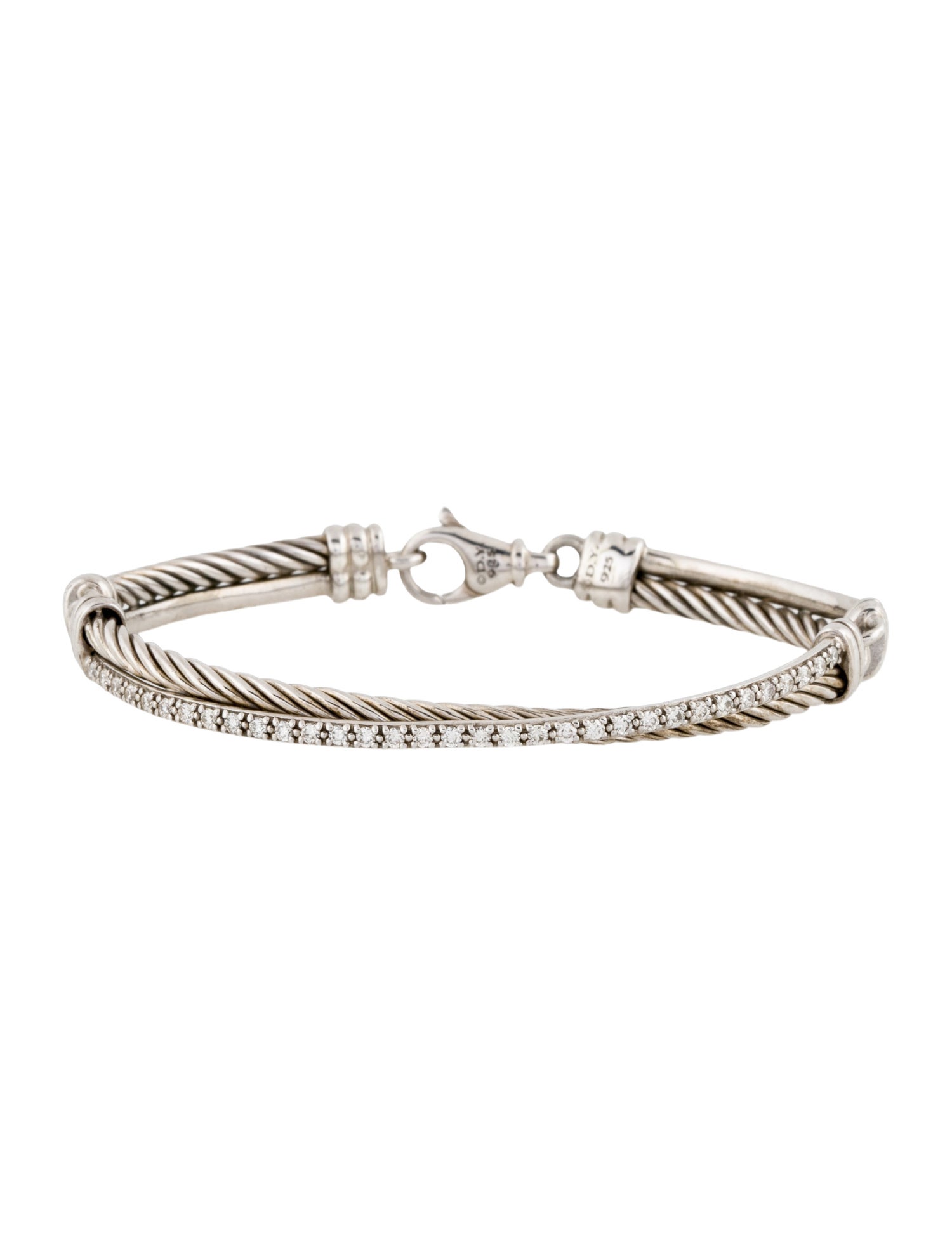 David Yurman Diamond Crossover Bracelet