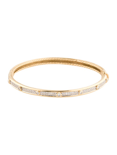 David Yurman 18K Diamond Modern Renaissance Bangle Bracelet