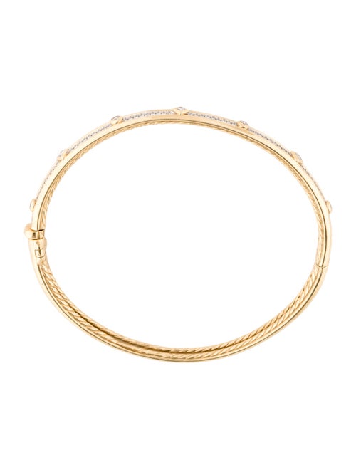 David Yurman 18K Diamond Modern Renaissance Bangle Bracelet