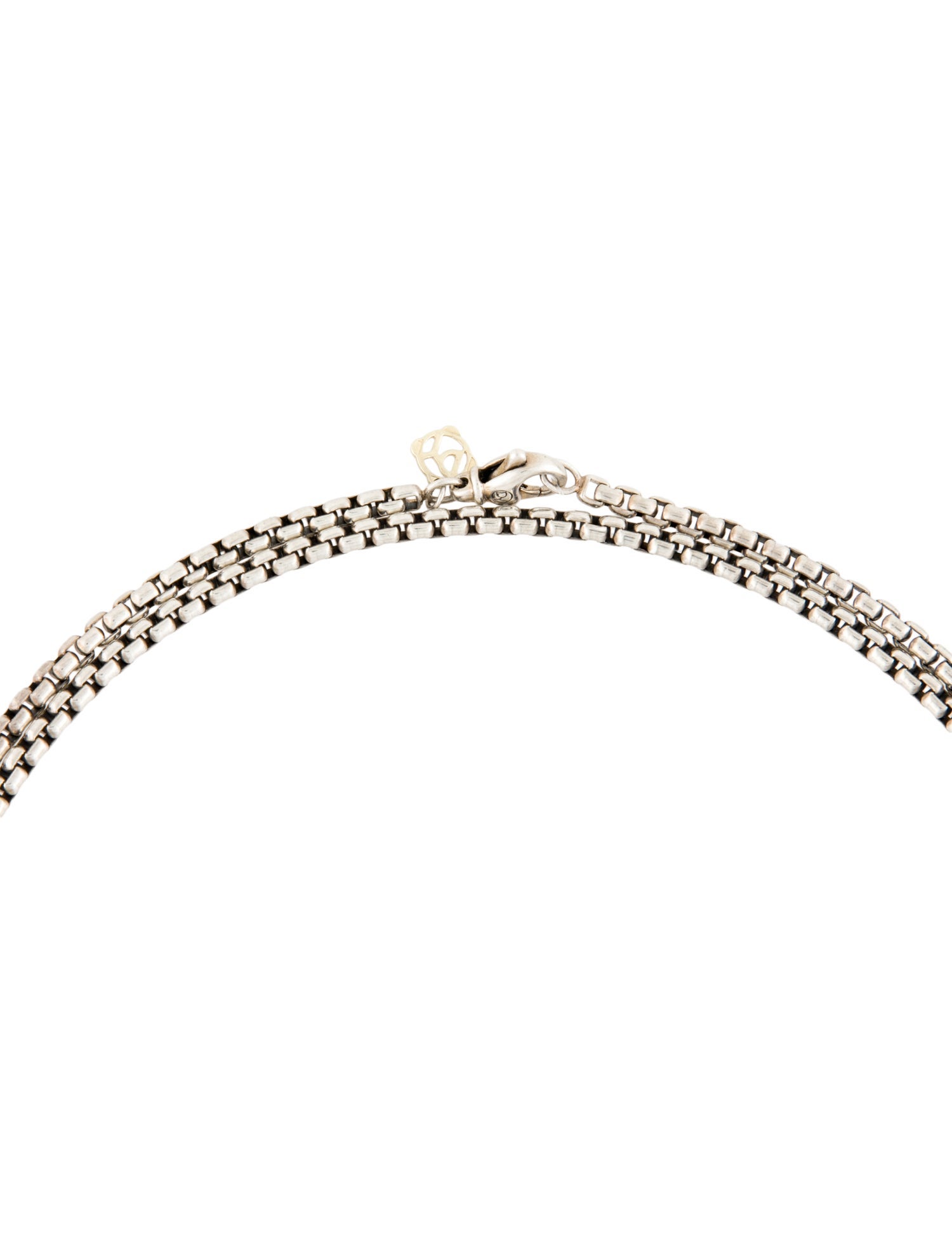 David Yurman Two-Tone Box Chain Necklace