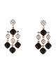 David Yurman Onyx Sculpted Cable Chandelier Earrings