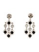 David Yurman Onyx Sculpted Cable Chandelier Earrings