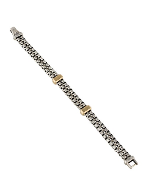 David Yurman Two-Tone Double Box Chain Bracelet