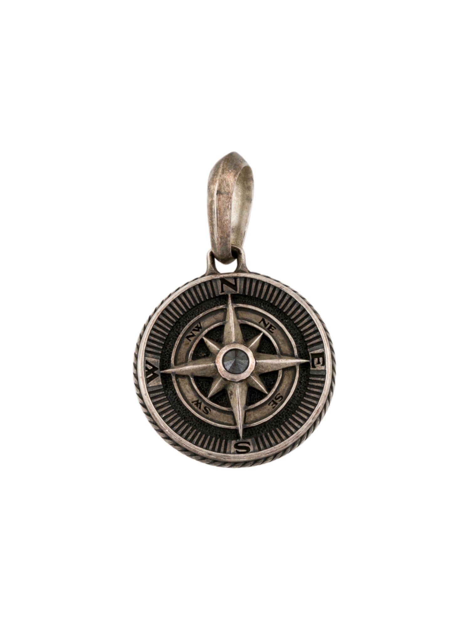 David Yurman Diamond Maritime Compass Amulet