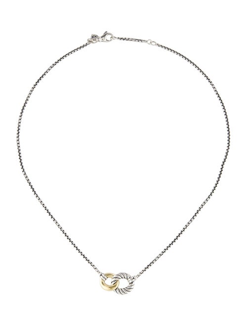David Yurman Two-Tone Belmont Link Necklace