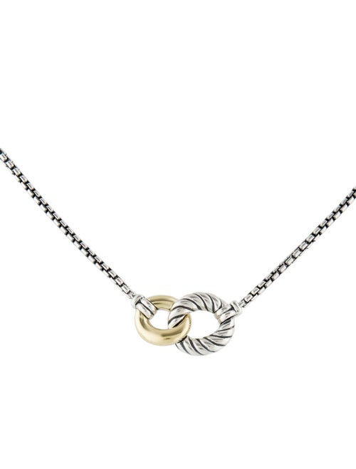 David Yurman Two-Tone Belmont Link Necklace
