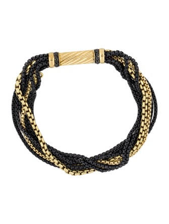 David Yurman Diamond Multistrand Chain Station Bracelet