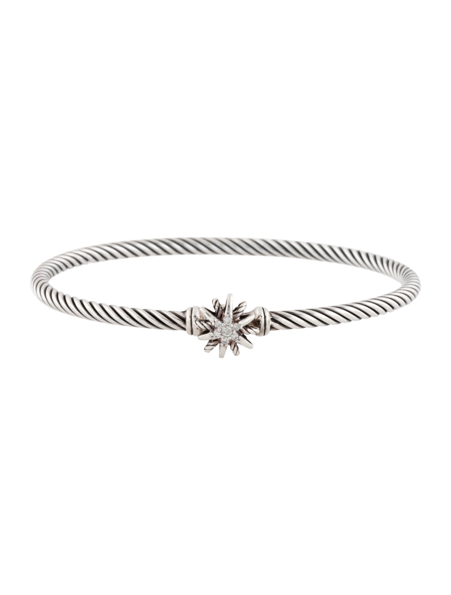 David Yurman Diamond Starburst Station Bangle