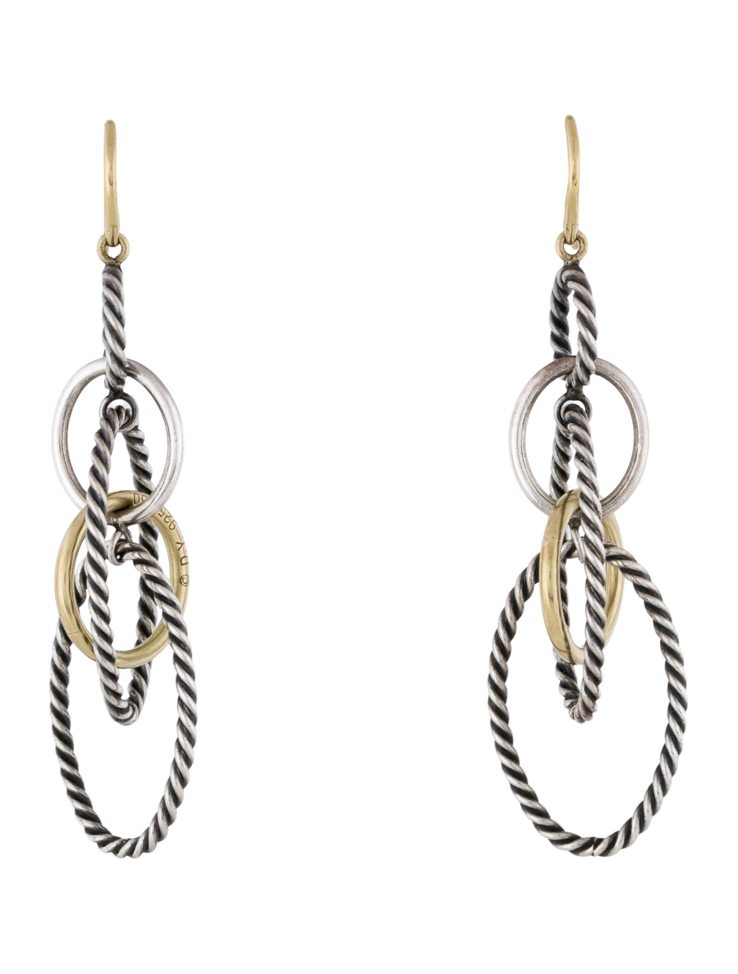 David Yurman Two-Tone Mobile Drop Earrings