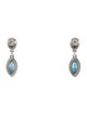 David Yurman Mother of Pearl, Topaz Doublet & Topaz Drop Earrings