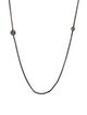David Yurman Diamond Midnight Melange Station Necklace