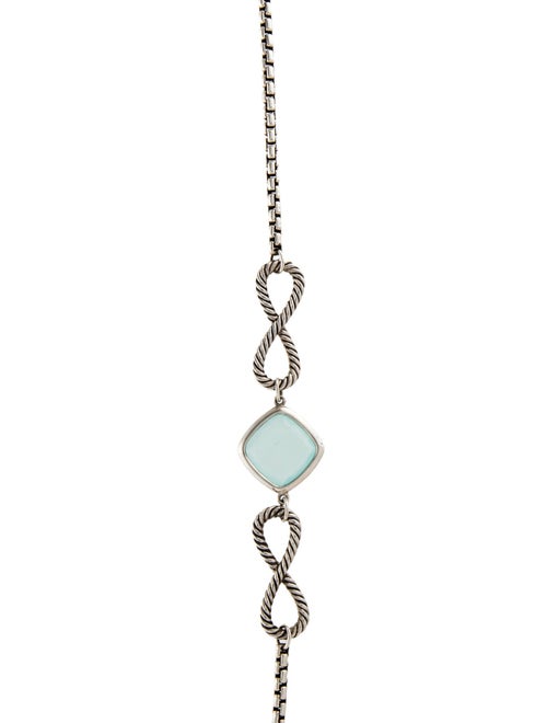 David Yurman Chalcedony Infinity Link Station Necklace