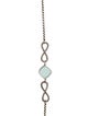 David Yurman Chalcedony Infinity Link Station Necklace