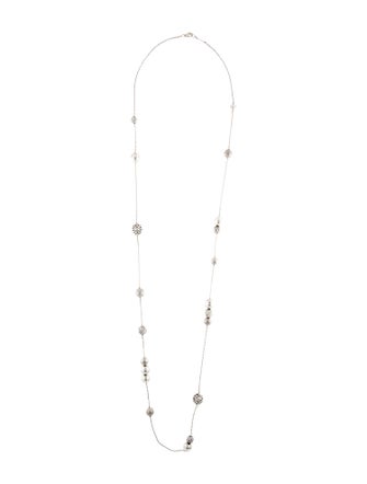 David Yurman Quatrefoil Bead Station Necklace
