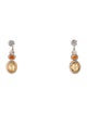 David Yurman Citrine & Carnelian Drop Earrings