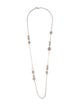 David Yurman Rose Quartz, Moonstone & Chalcedony Elements Station Necklace