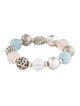 David Yurman Aquamarine & Rose Quartz Elements Bracelet