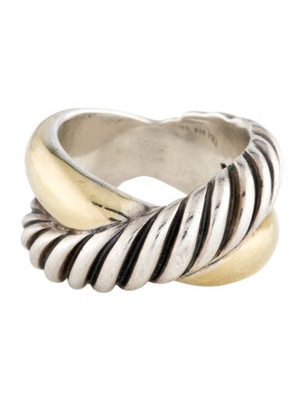 David Yurman Two-Tone Crossover Band