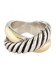 David Yurman Two-Tone Crossover Band