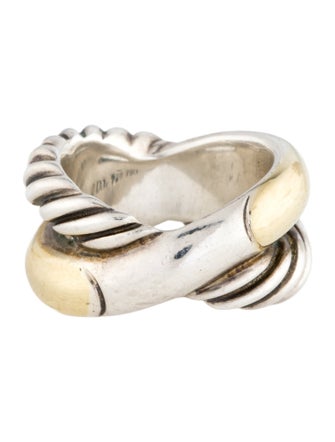 David Yurman Two-Tone Crossover Band