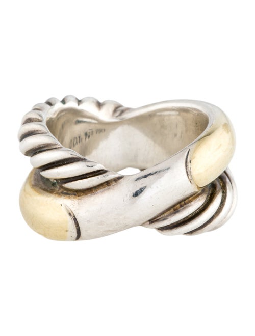 David Yurman Two-Tone Crossover Band